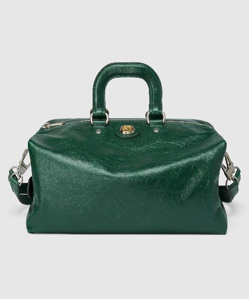 Gucci Monogram Leather Top Handle Tote