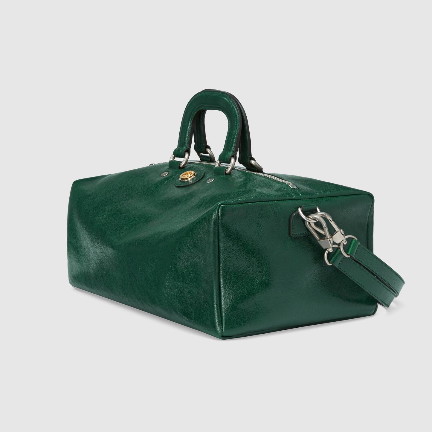 Gucci Monogram Leather Top Handle Tote