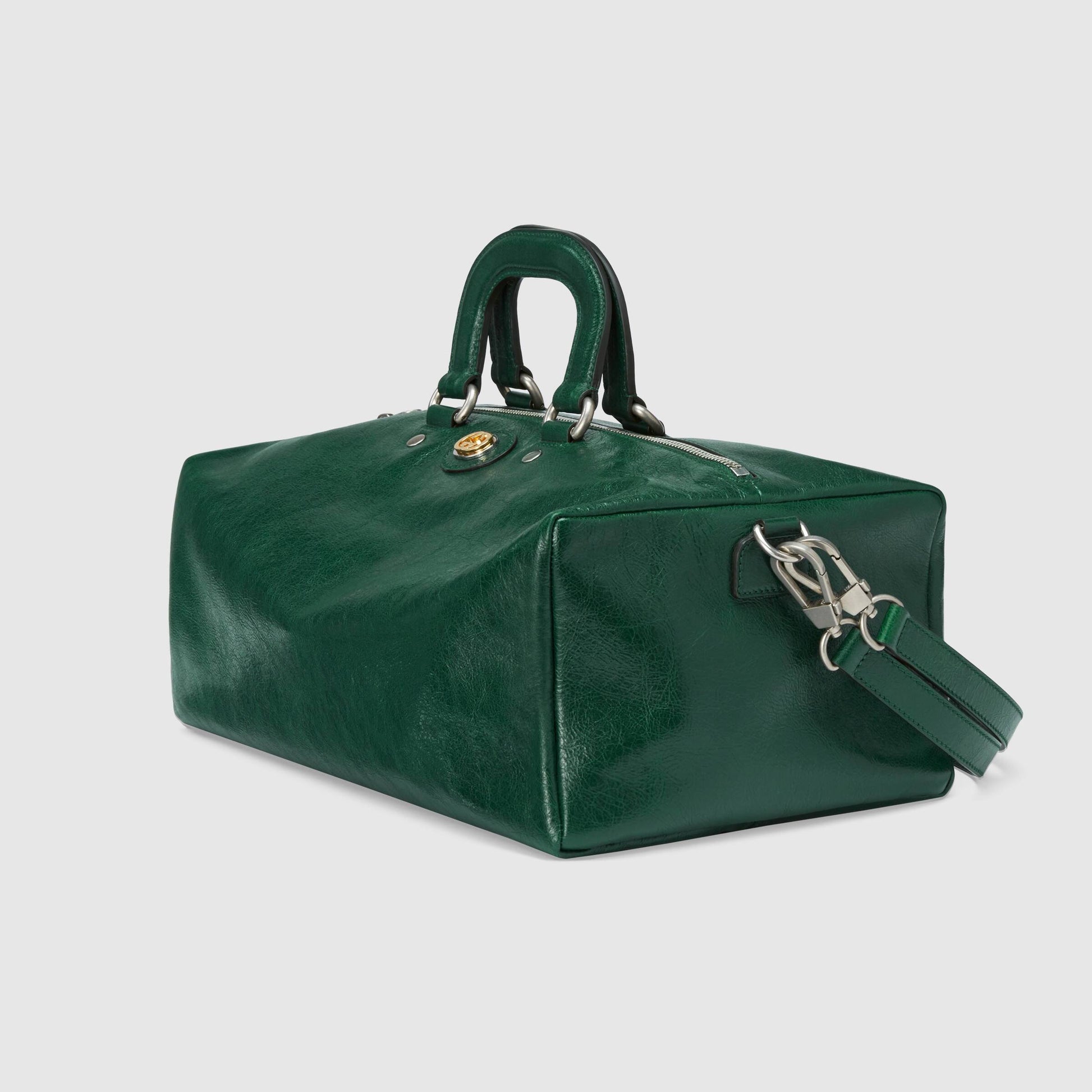 Gucci Monogram Leather Top Handle Tote