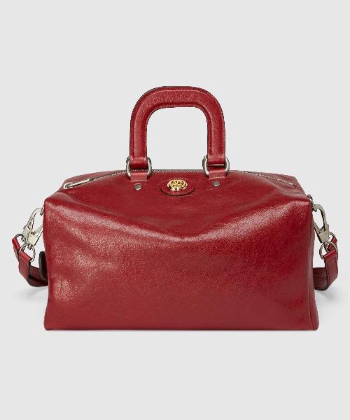 Gucci Monogram Leather Top Handle Tote