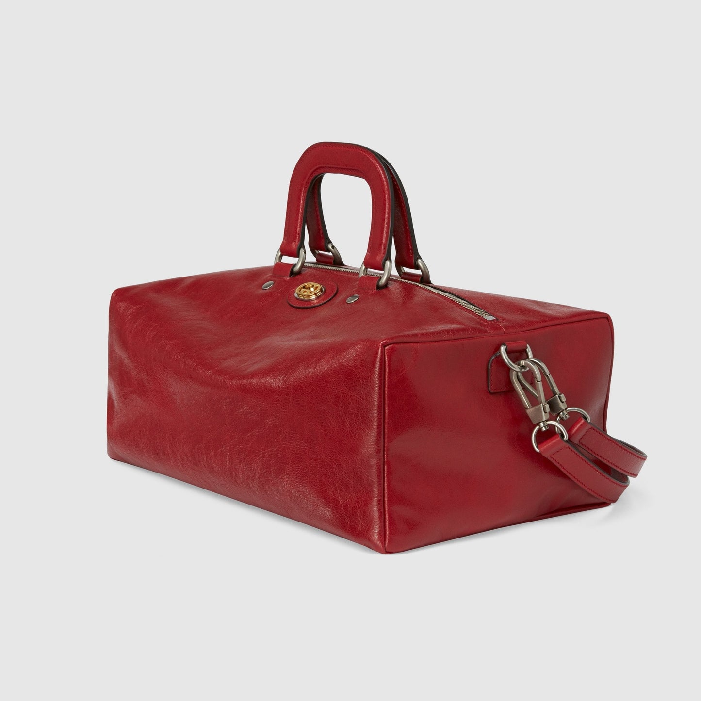 Gucci Monogram Leather Top Handle Tote