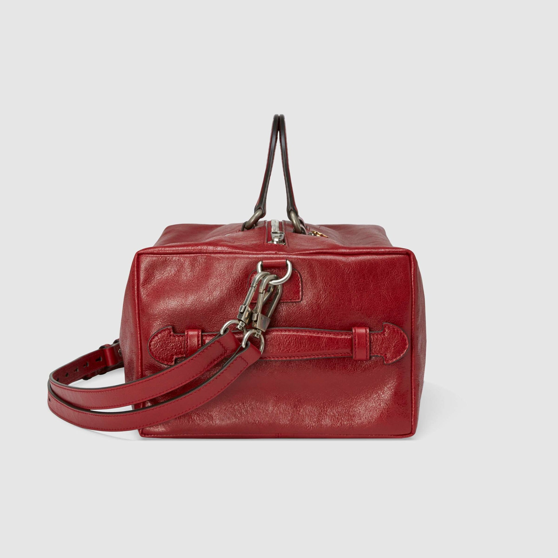 Gucci Monogram Leather Top Handle Tote