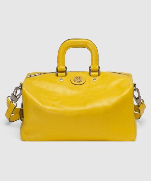Gucci Monogram Leather Top Handle Tote