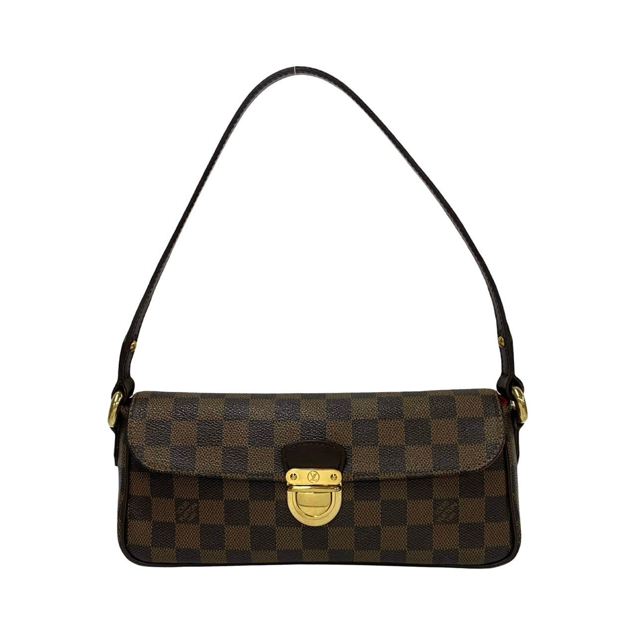 LOUIS VUITTON Shoulder Bag leather Brown Damier Ravello PM