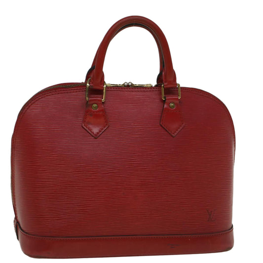 LOUIS VUITTON Epi Alma Hand Bag Castilian Red M52147 LV Auth 59214