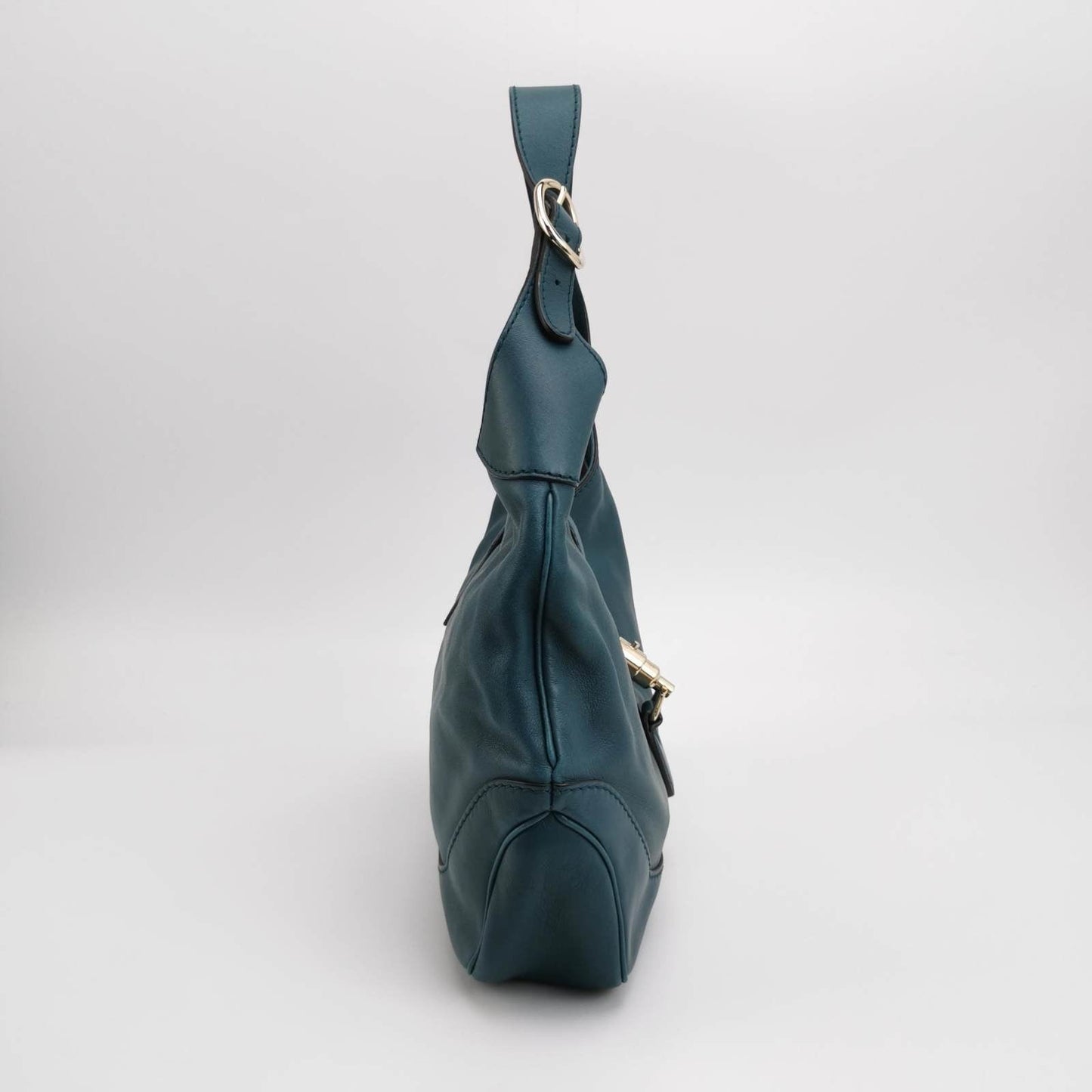 Gucci Jackie 1961 Soft Navy Leather Bag Medium
