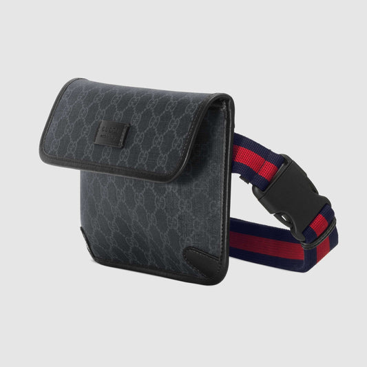Gucci Monogram Nylon Leather Canvas Crossbody