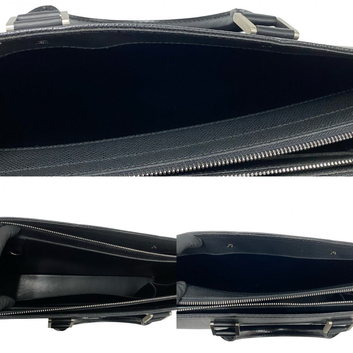 LOUIS VUITTON Business bag Taiga black Taiga Porto Documan Rozan mens