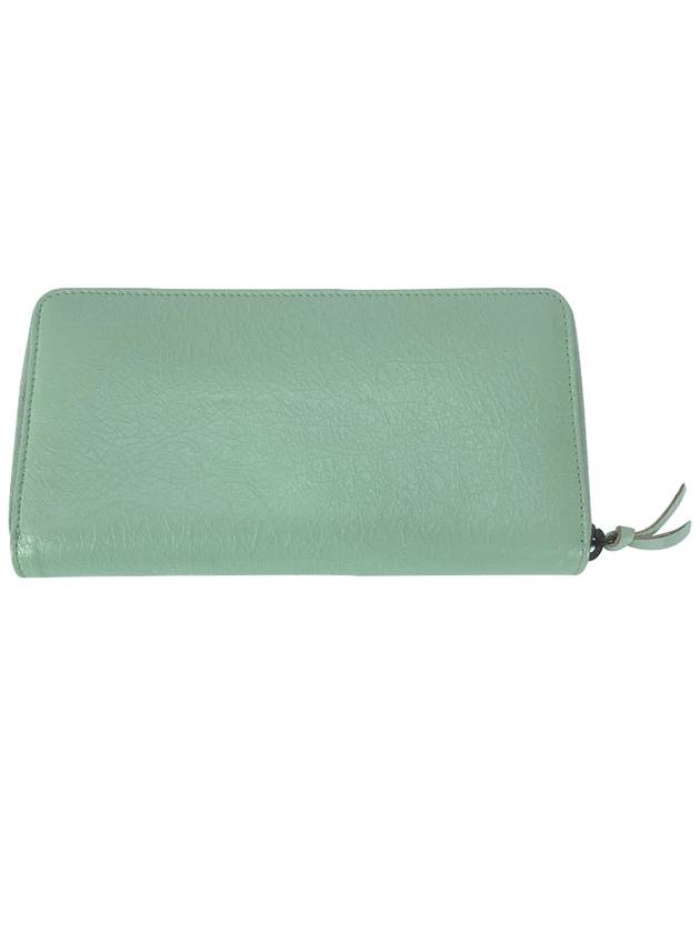 Luxury Balenciaga Trending 2026   Zipper Around Long Wallet Mint