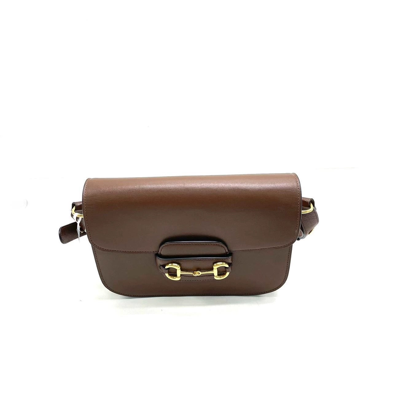 Gucci 1955 Horsebit Shoulder Bag Caramel Brown Small Leather