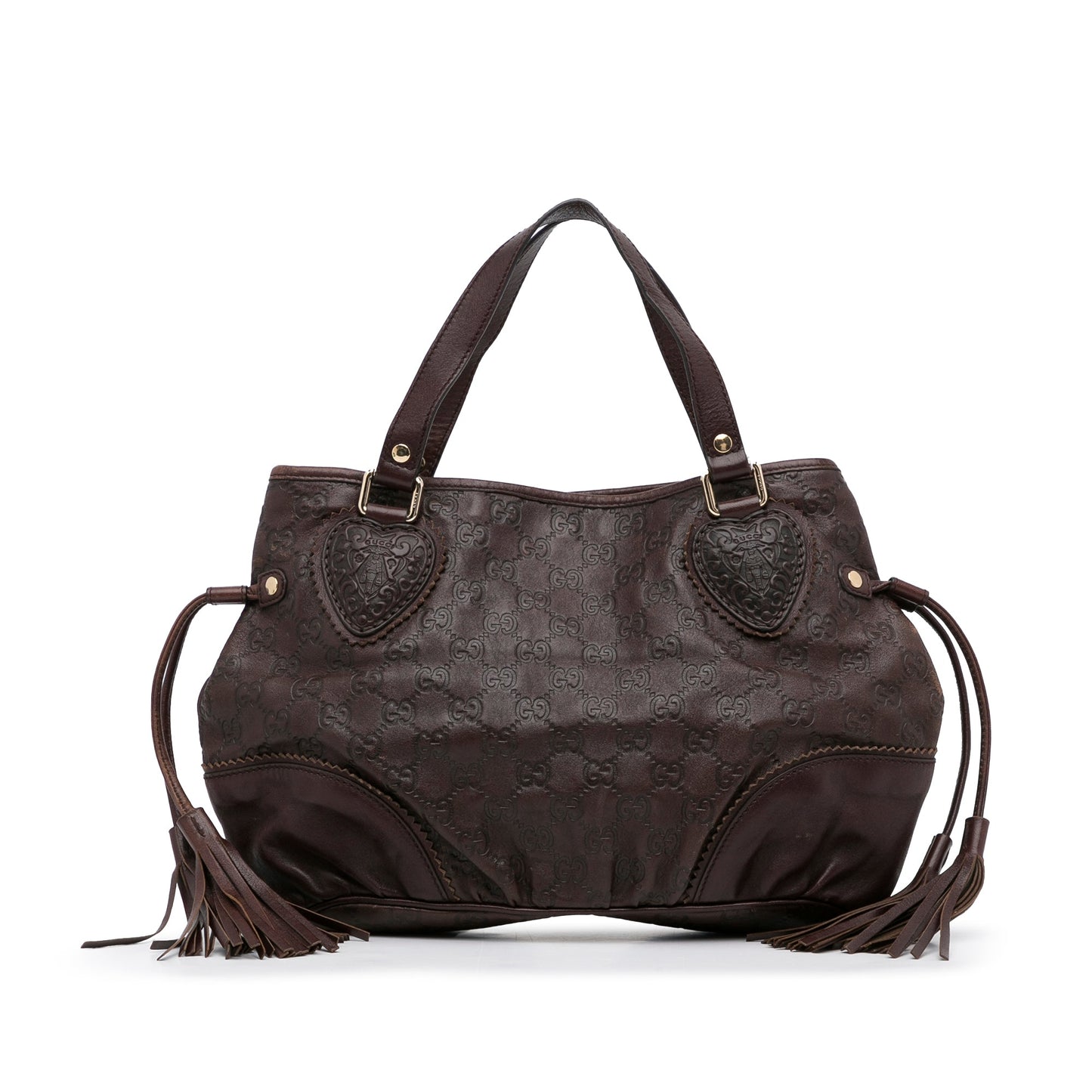 Gucci Guccissima Brown Leather Tote Style 5