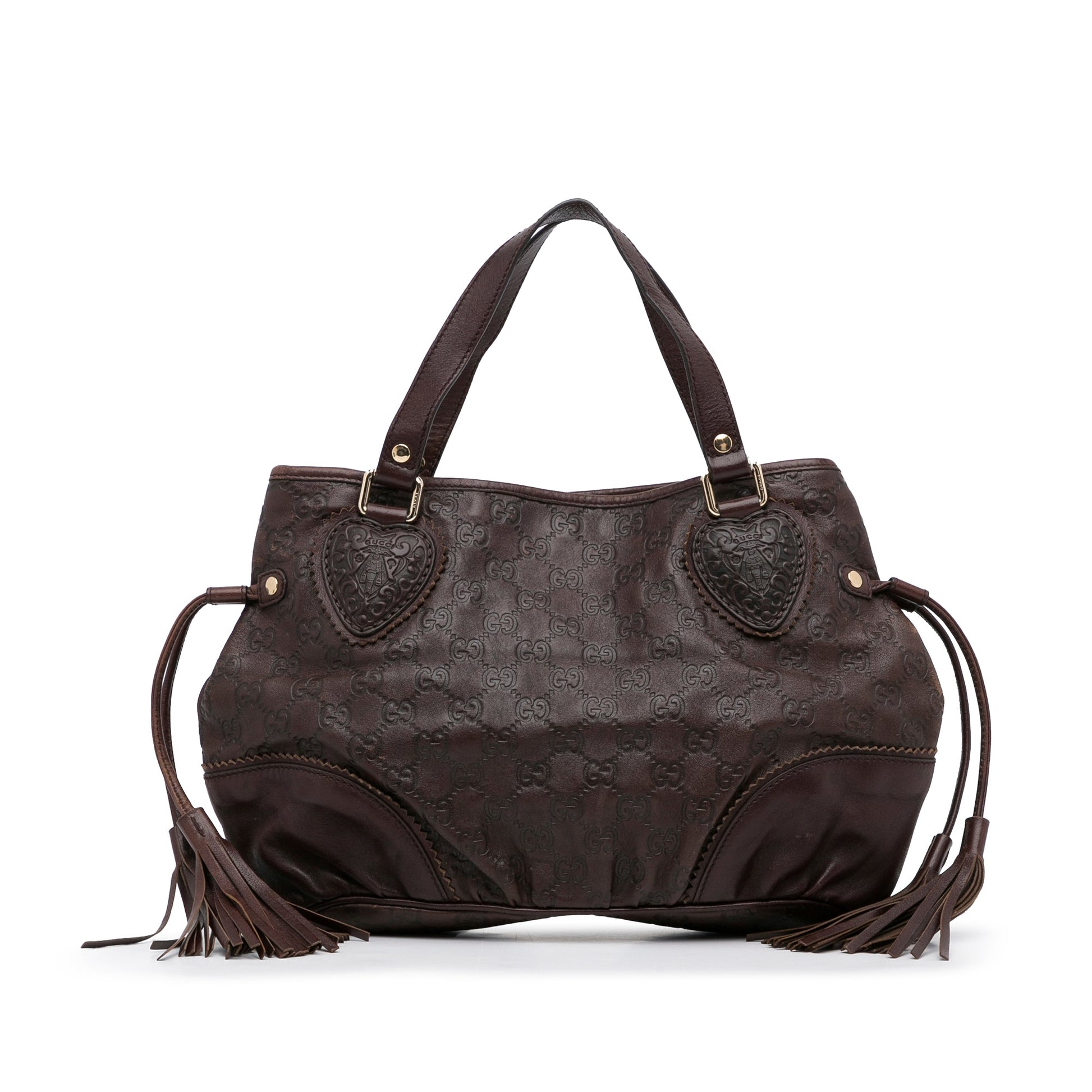 Gucci Guccissima Brown Leather Tote Style 5