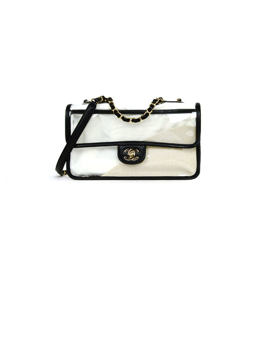 Chanel NWT PVC/ Lambskin Medium Coco Sand Flap Bag