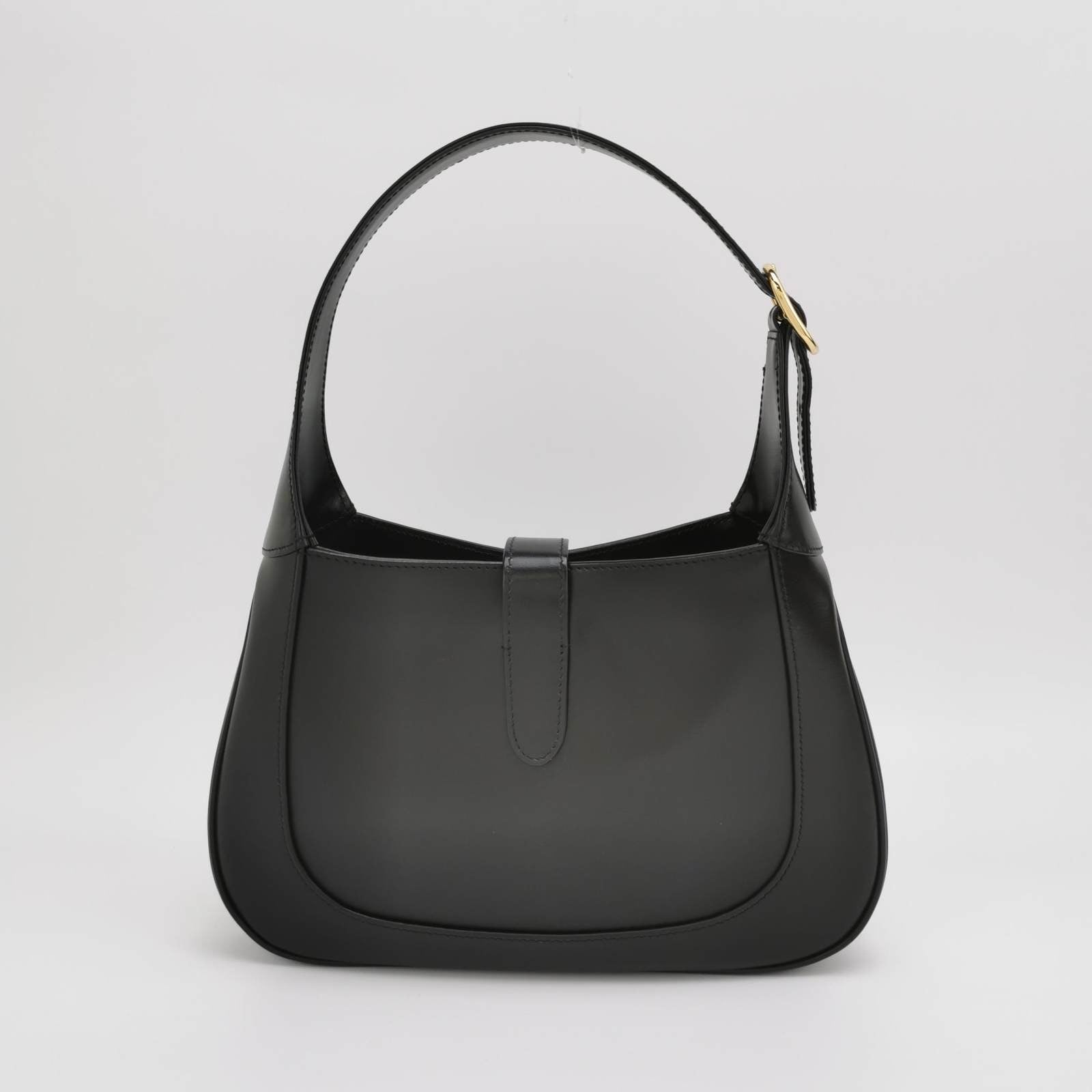 Gucci Jackie 1961 Black Leather Bag Small with Adjustable Strap