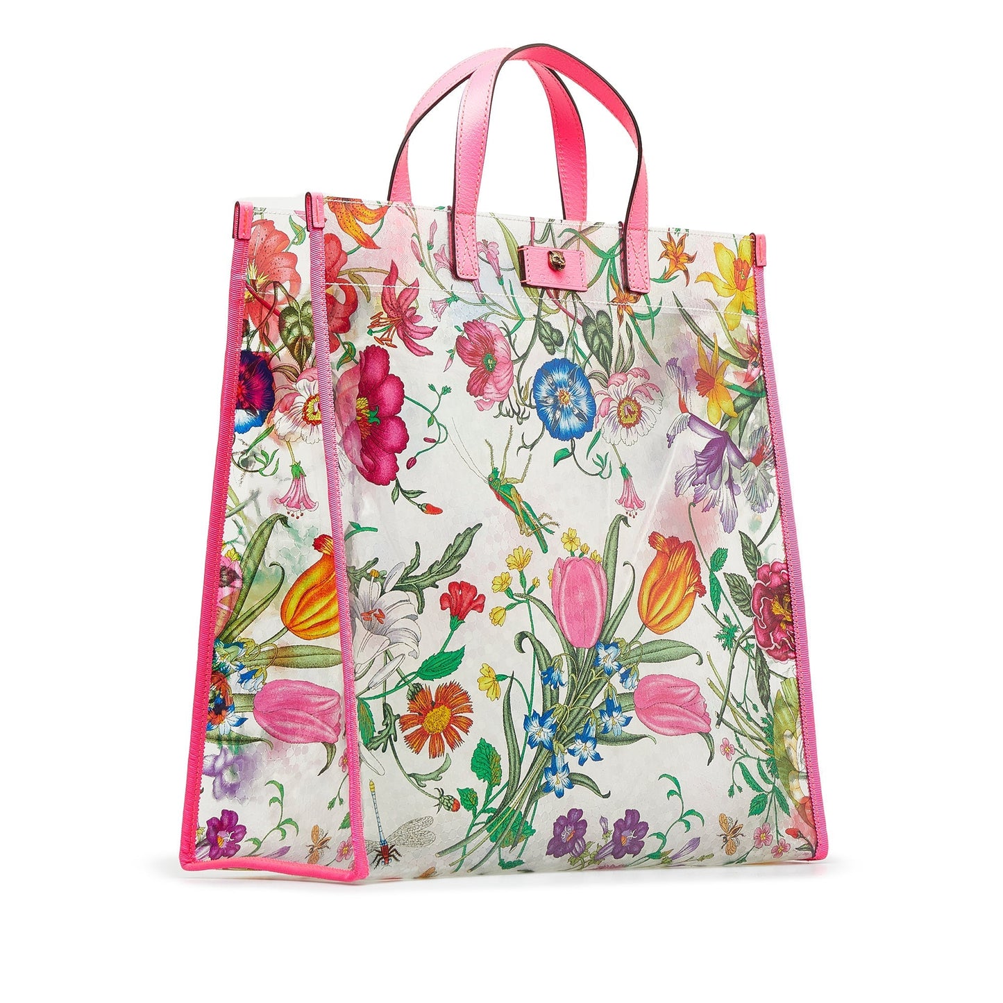 Gucci Flora Leather Tote Style 1