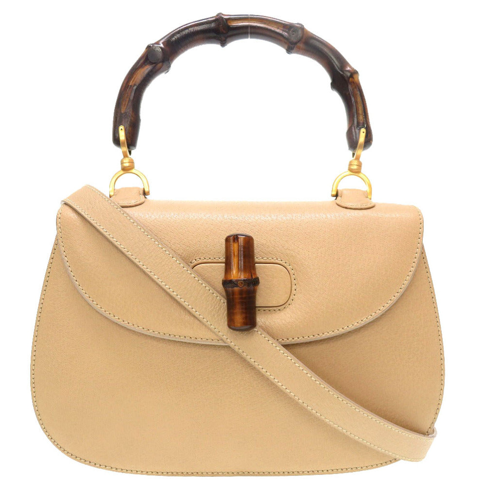 GUCCI Handbag Bamboo beige Women