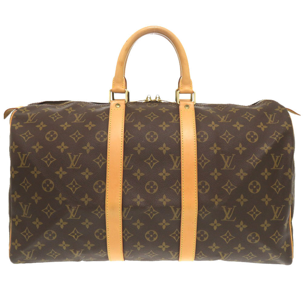 LOUIS VUITTON Boston Duffel bag Monogram canvas Brown Monogram Keepall 45 mens