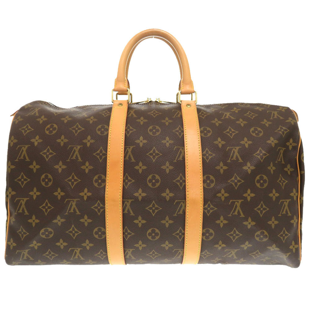 LOUIS VUITTON Boston Duffel bag Monogram canvas Brown Monogram Keepall 45 mens