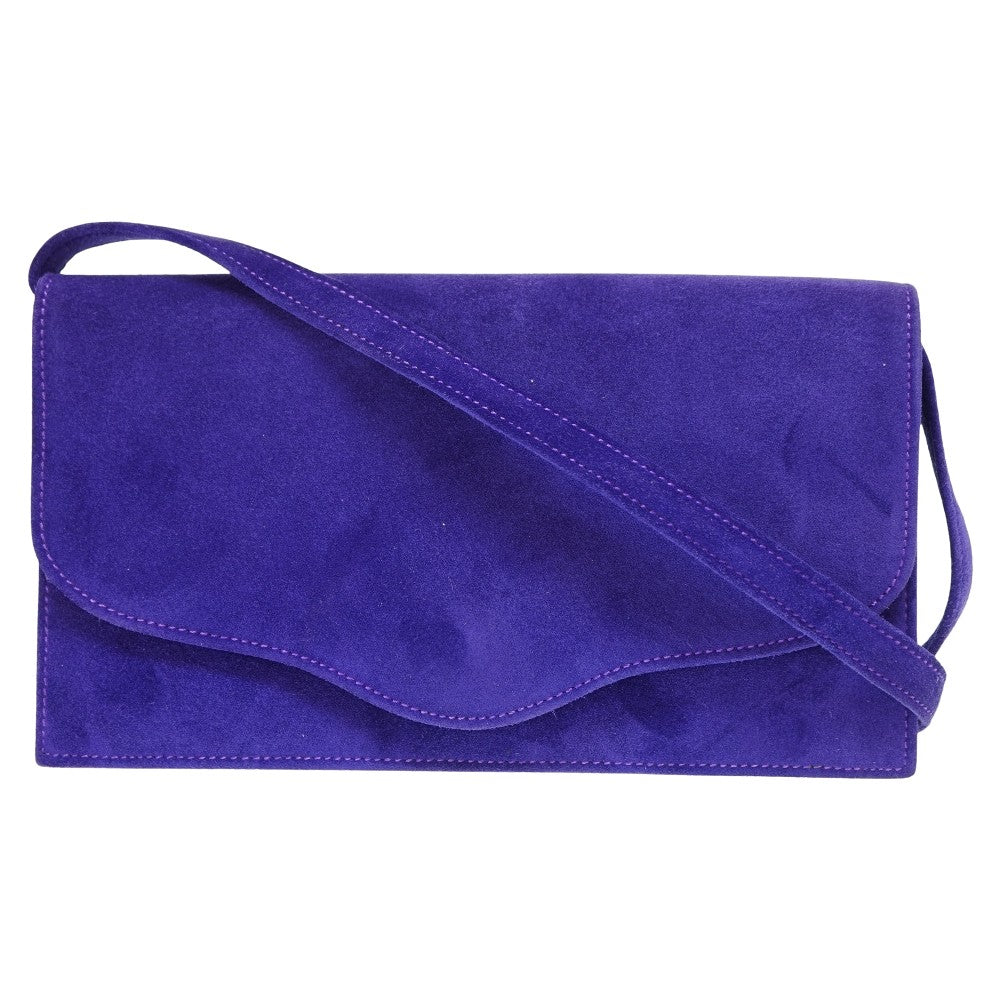 HERMES Shoulder Bag Doblis purple Shoulder Clutch Bag