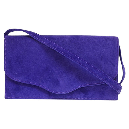 HERMES Shoulder Bag Doblis purple Shoulder Clutch Bag