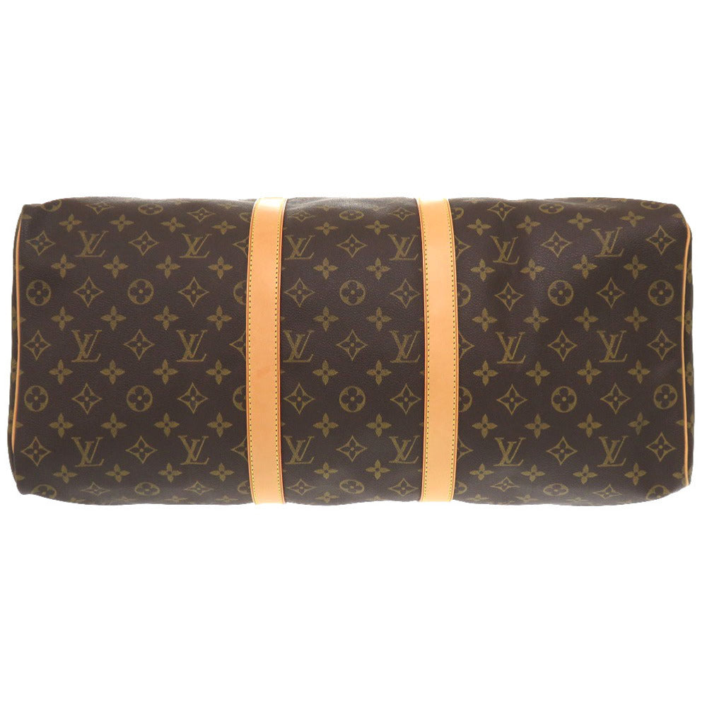 LOUIS VUITTON Boston Duffel bag Monogram canvas Brown Monogram Keepall 50 mens
