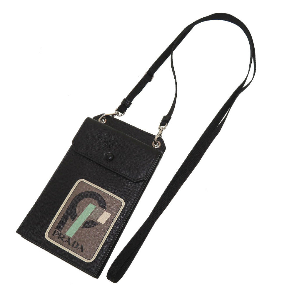 PRADA Shoulder Bag 2ZH068 leather black mini mens
