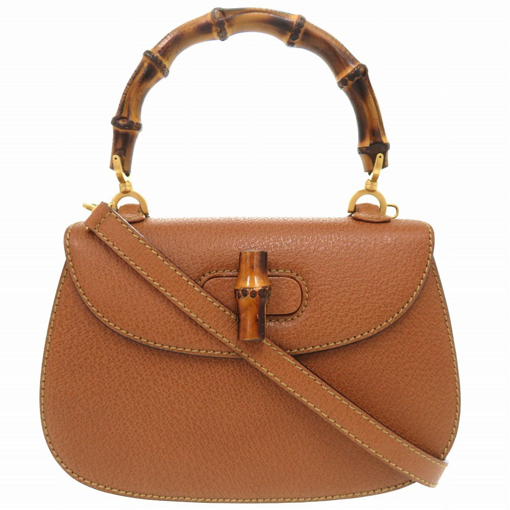 GUCCI Handbag 000 2046 0188 Bamboo Brown Women