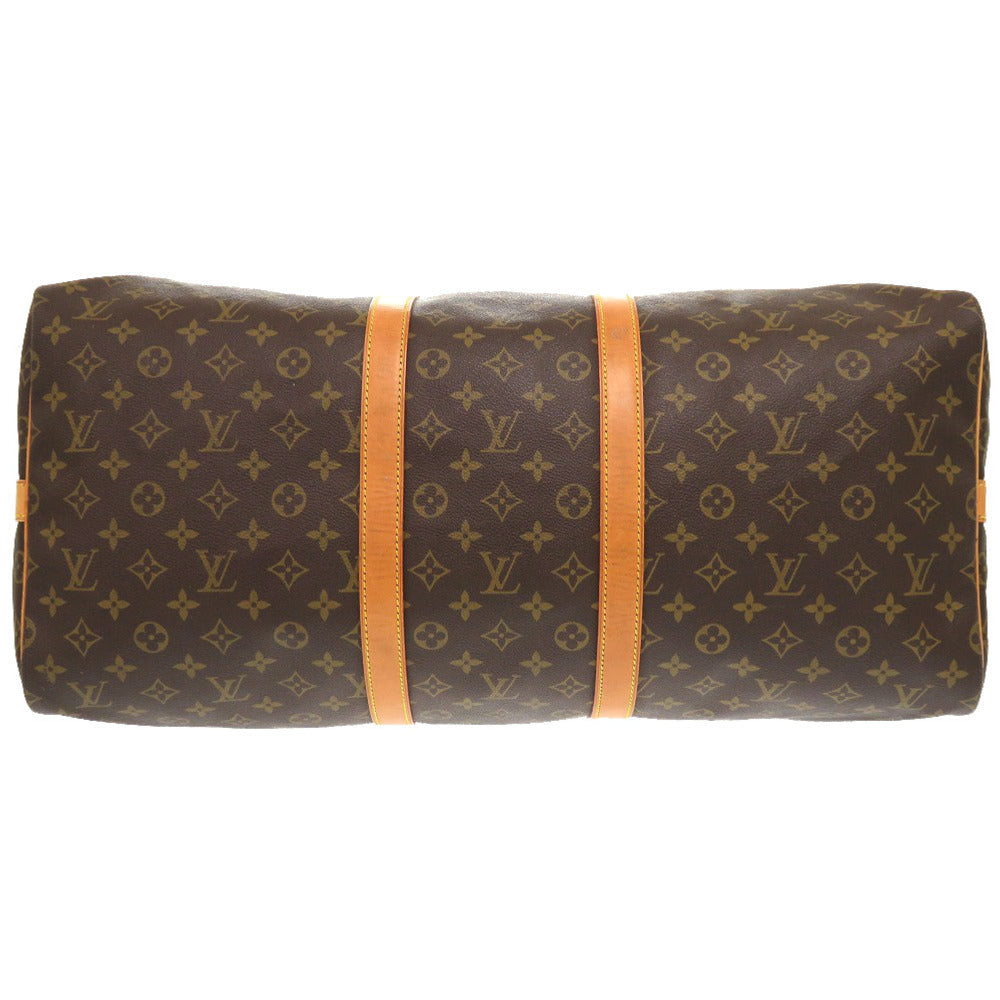 LOUIS VUITTON Boston Duffel bag Monogram canvas Brown Monogram Keepall bandouliere55 mens