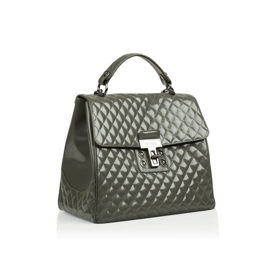Chanel Mademoiselle Patent Kelly Bag