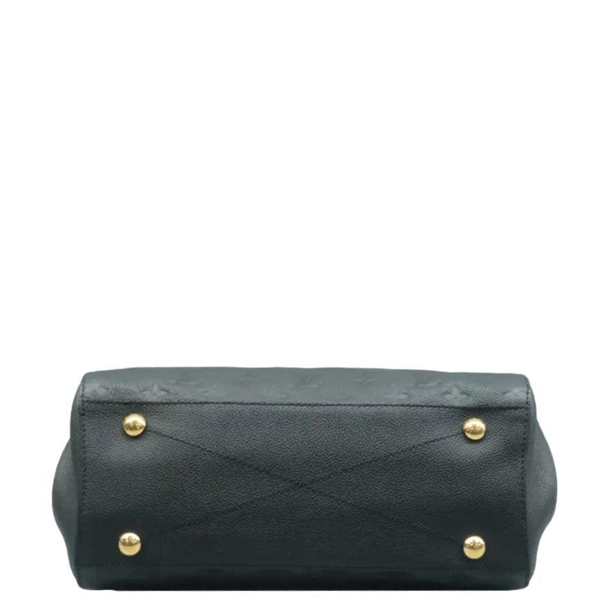 LOUIS VUITTON Montaigne Monogram Empreinte Shoulder Bag Black