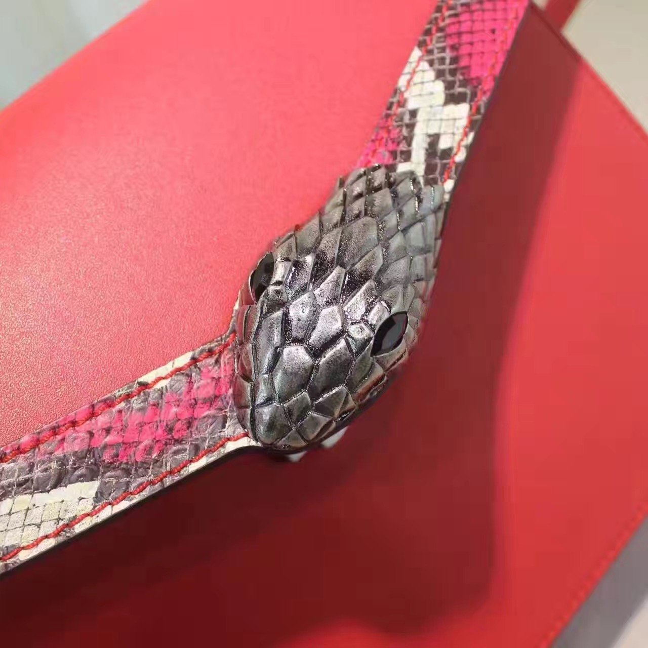 Gucci Monogram Leather Top Handle Crossbody