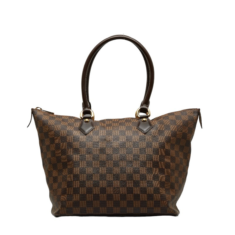 Louis Vuitton Damier Salée MM Handbag N51188 Brown PVC Leather Louis Vuitton