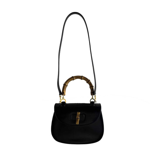 Gucci Twist Leather Top Handle Crossbody