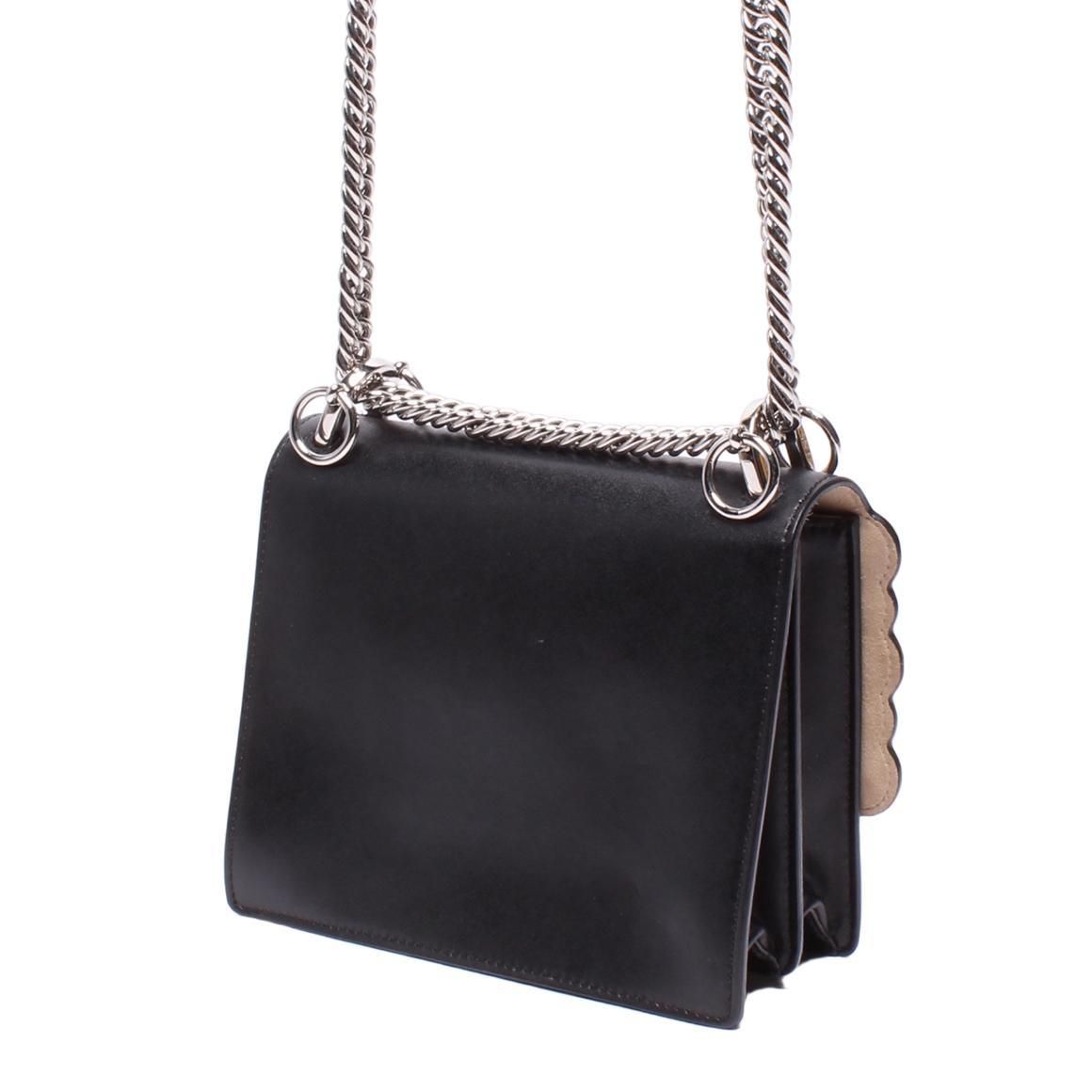 Fendi Leather Kan I Black Shoulder Bags ITTQ2AARY7OJ