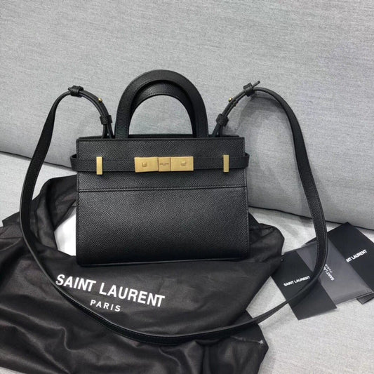 Yves Saint Laurent Manhattan Nano Shopping Bag In Box Black