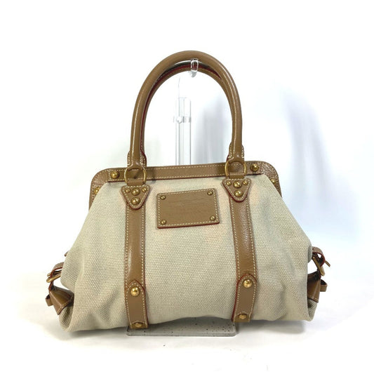Louis Vuitton Canvas Leather Handbag Shoulder Bag