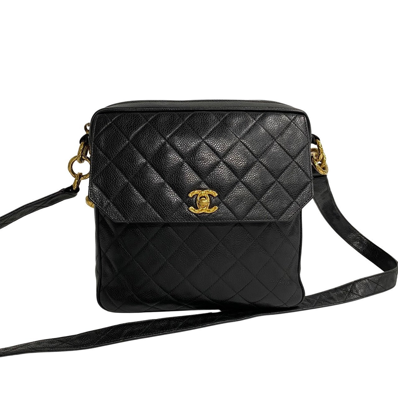Chanel MatelassÃ© Caviar Leather Mini Shoulder Bag