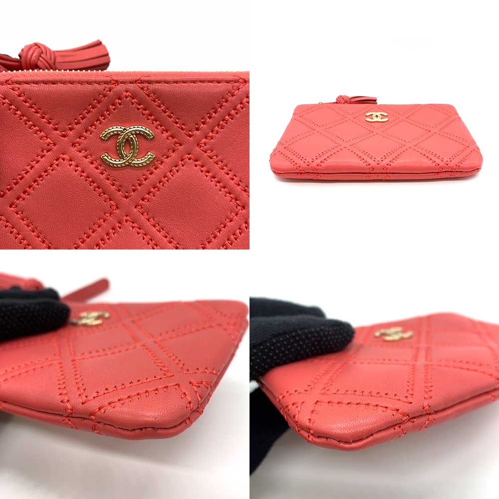 Chanel Lambskin Mini Pouch Pink Classic Flap