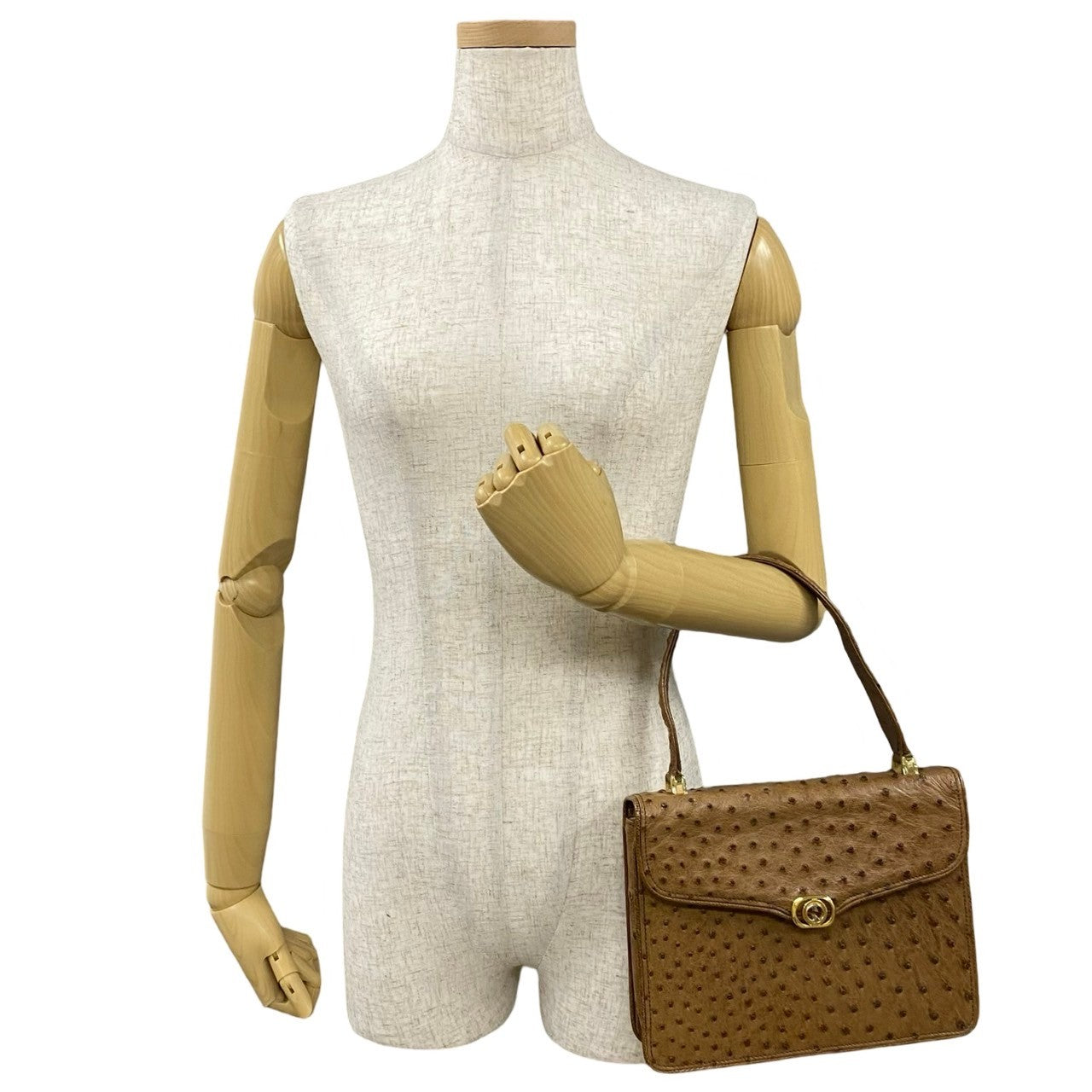 Gucci Old Gucci Ostrich Handbag