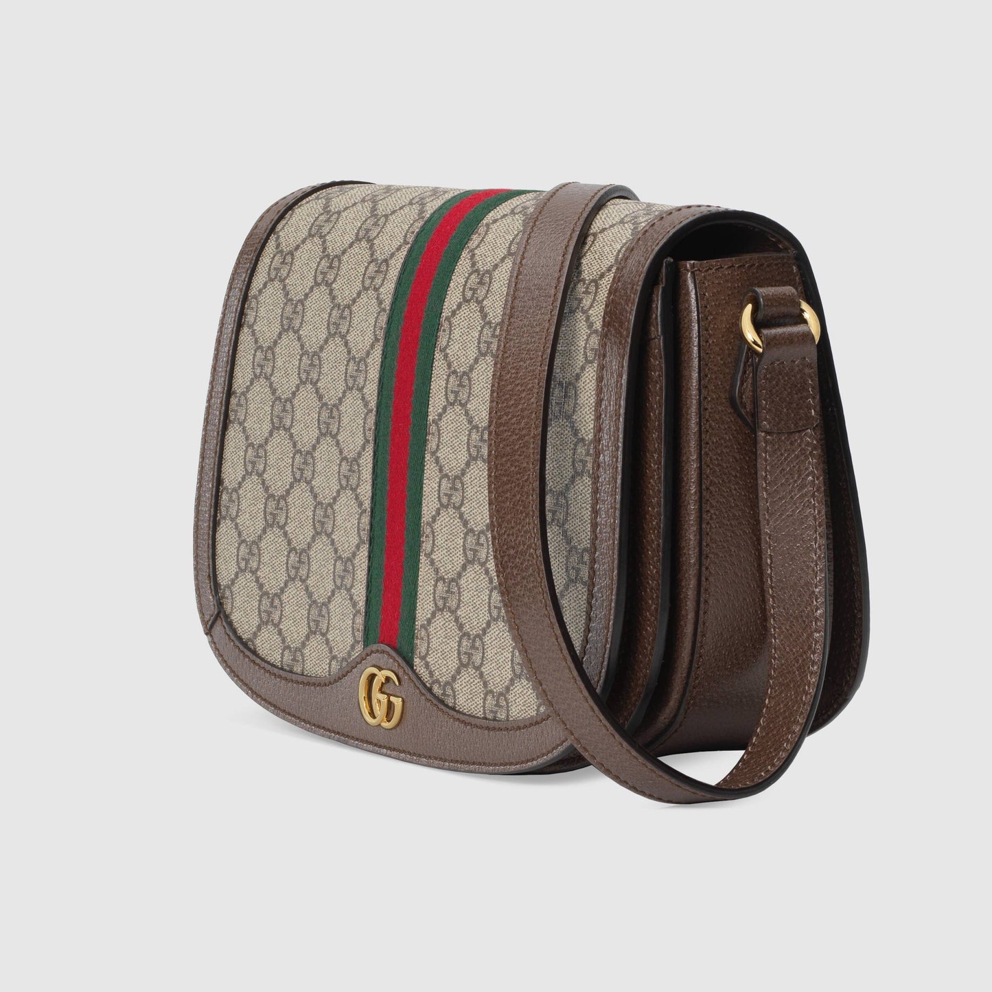 Gucci Monogram Leather Canvas Crossbody