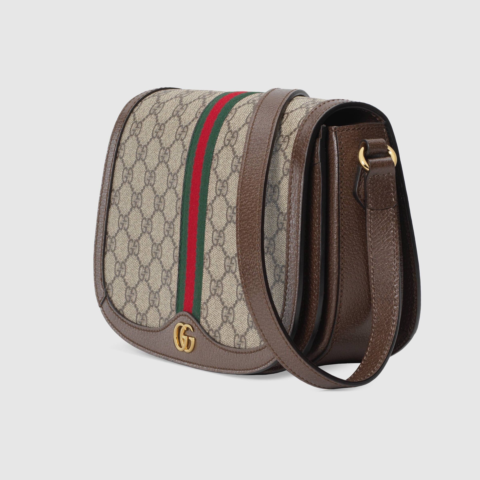Gucci Monogram Leather Canvas Crossbody