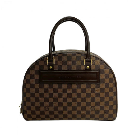 LOUIS VUITTON Handbag leather Brown Damier Norita