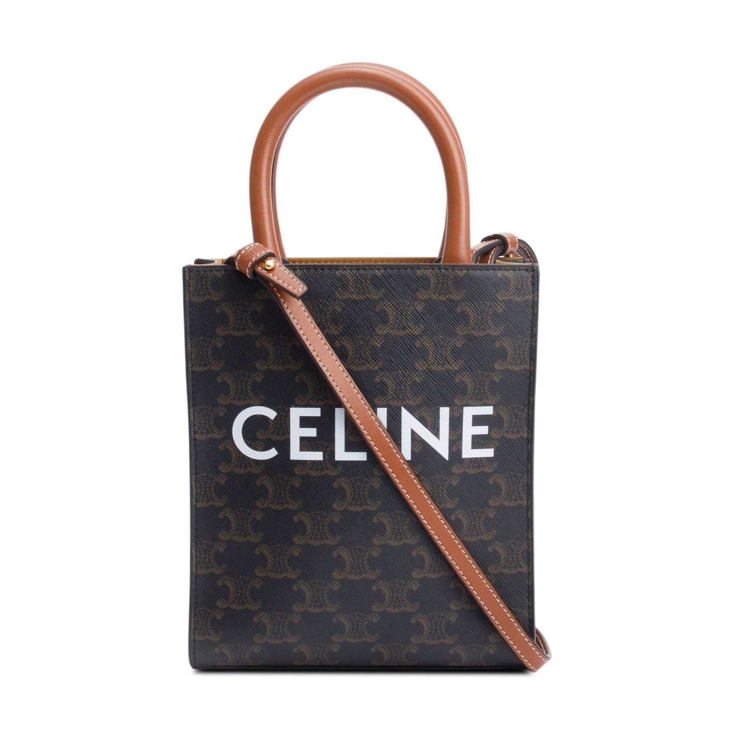 Celine 2020 Triomphe Canvas Mini Vertical Cabas Tote