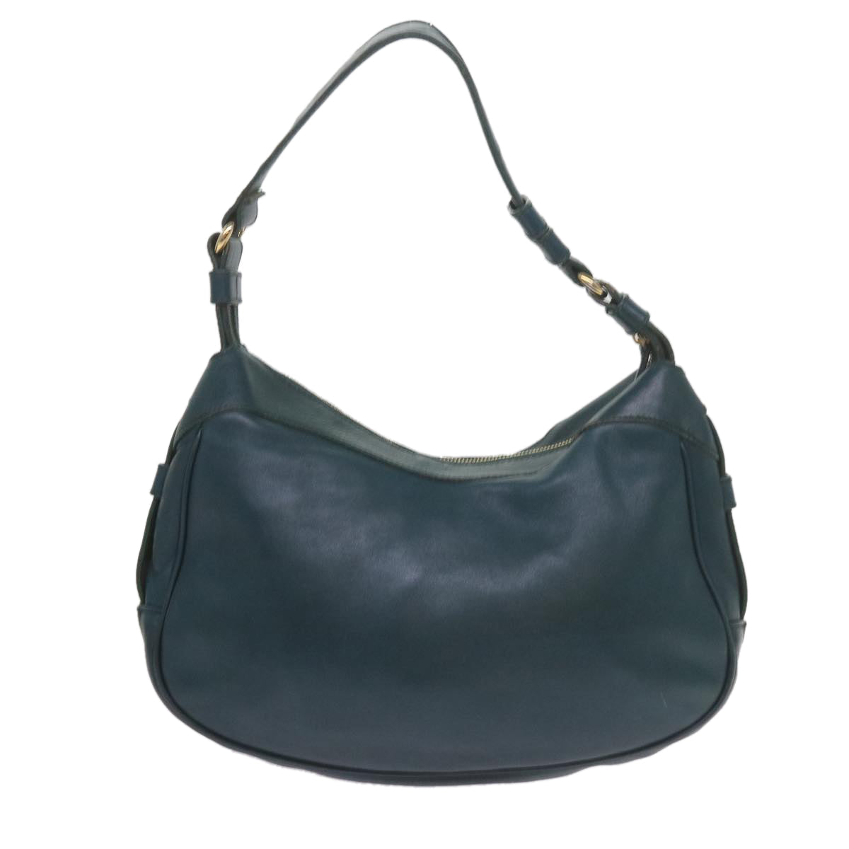 Luxury CELINE Shoulder Bag Leather Blue 60323