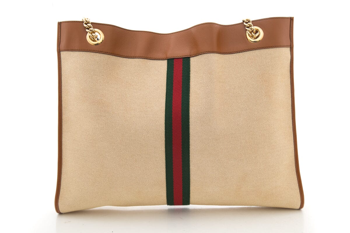 Gucci Tan Canvas Tote