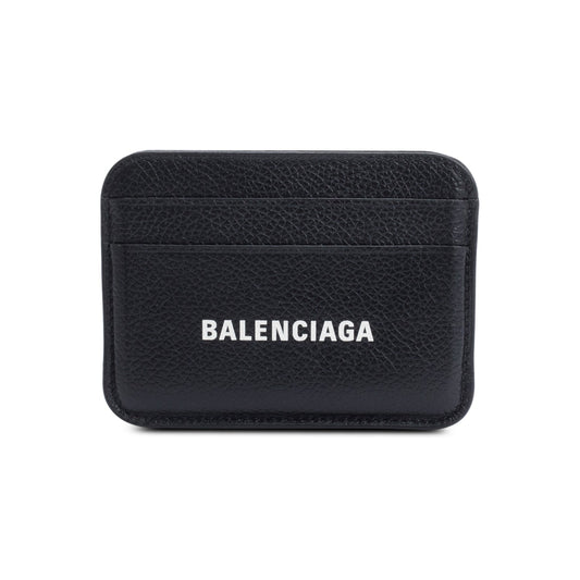 Balenciaga Black Calfskin Leather Cash Card Holder
