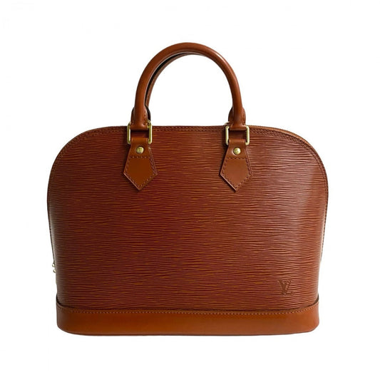 LOUIS VUITTON Handbag Epi Leather Brown Epi Alma