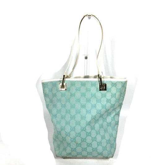 GUCCI Tote Bag 002 1099 Canvas / leather Light green Shoulder Bag Shoulder Bag GG Bucket Women