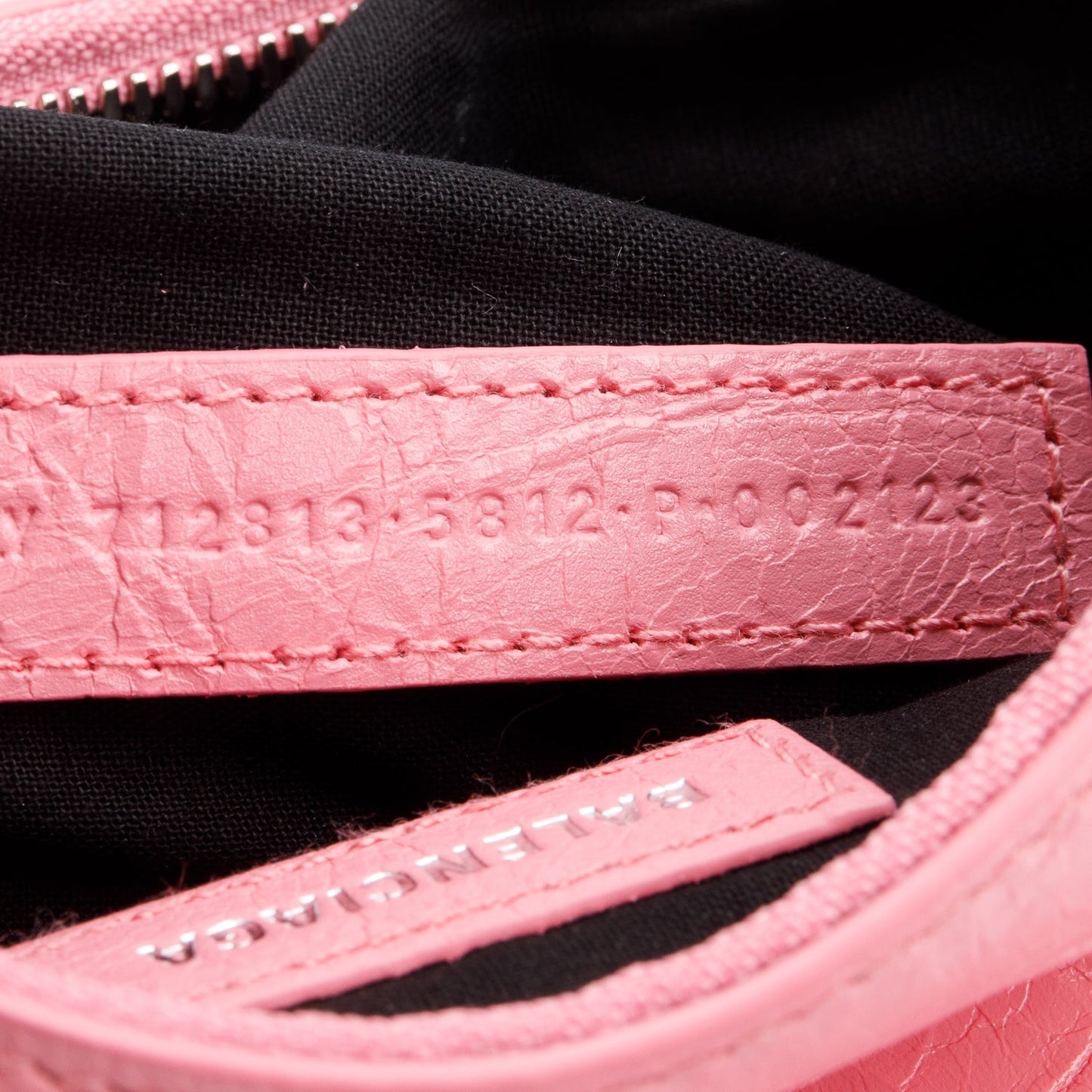 Balenciaga Pink Arena Calfskin Leather Le Cagole XS Chain Shoulder Bag