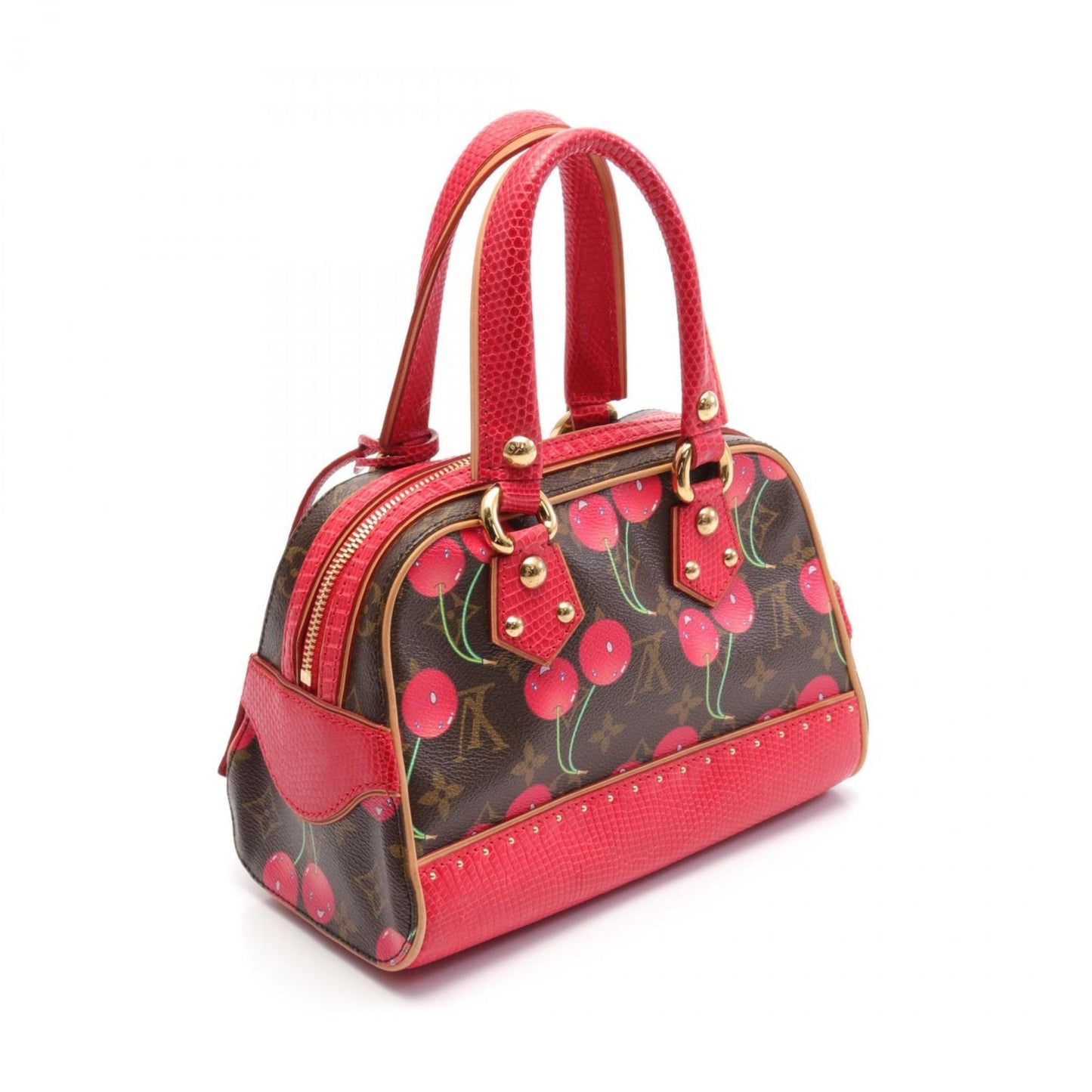 Louis Vuitton Color Pvc Coated Canvas Leather Handbag